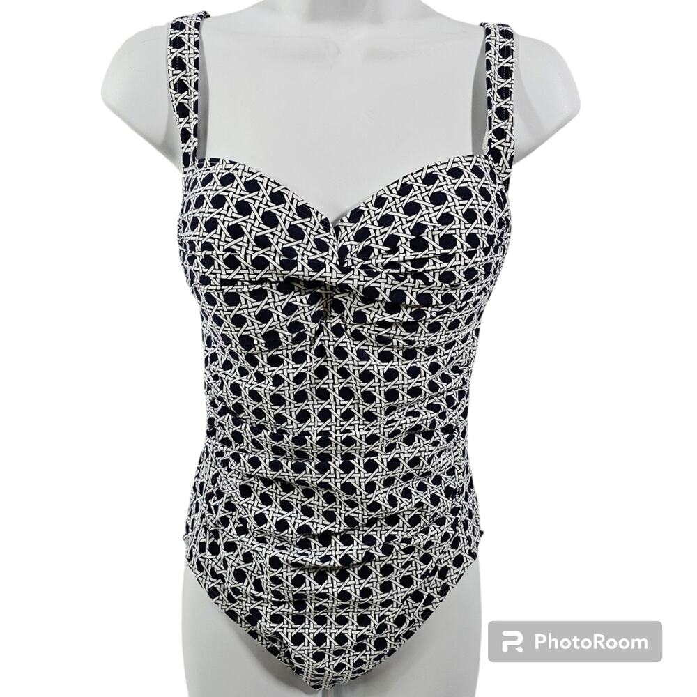 Bond-eye Australia One-piece Swimsuit Navy/White US Size 6, AUS 10 D/DD